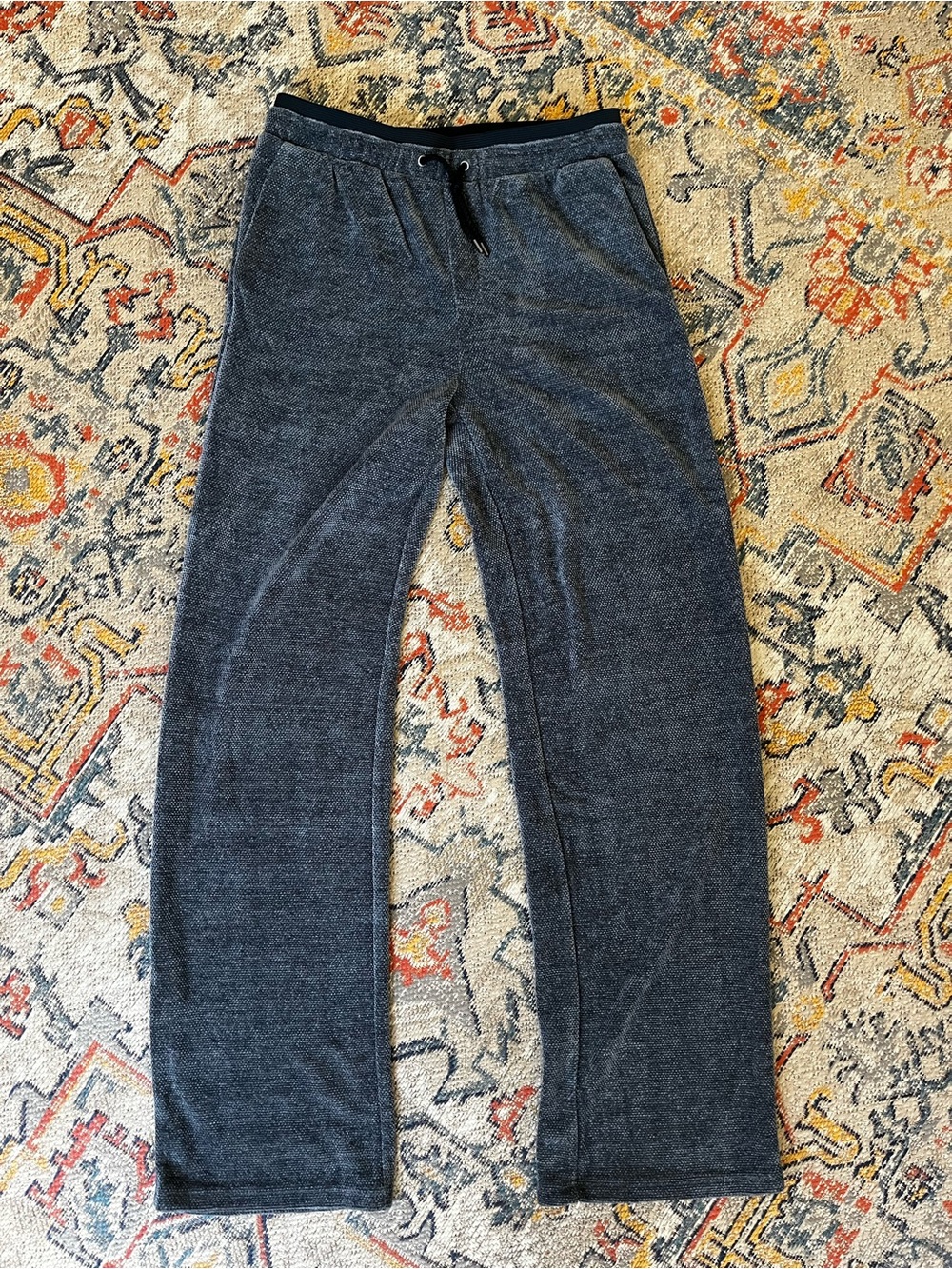 Parke & Ronen Men's Charcoal Gray Knit Lounge Pants M